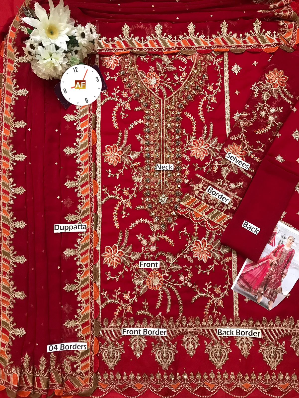 Maria b chiffon wedding