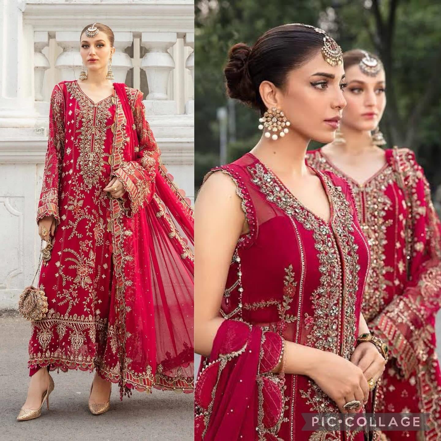 Maria b chiffon wedding